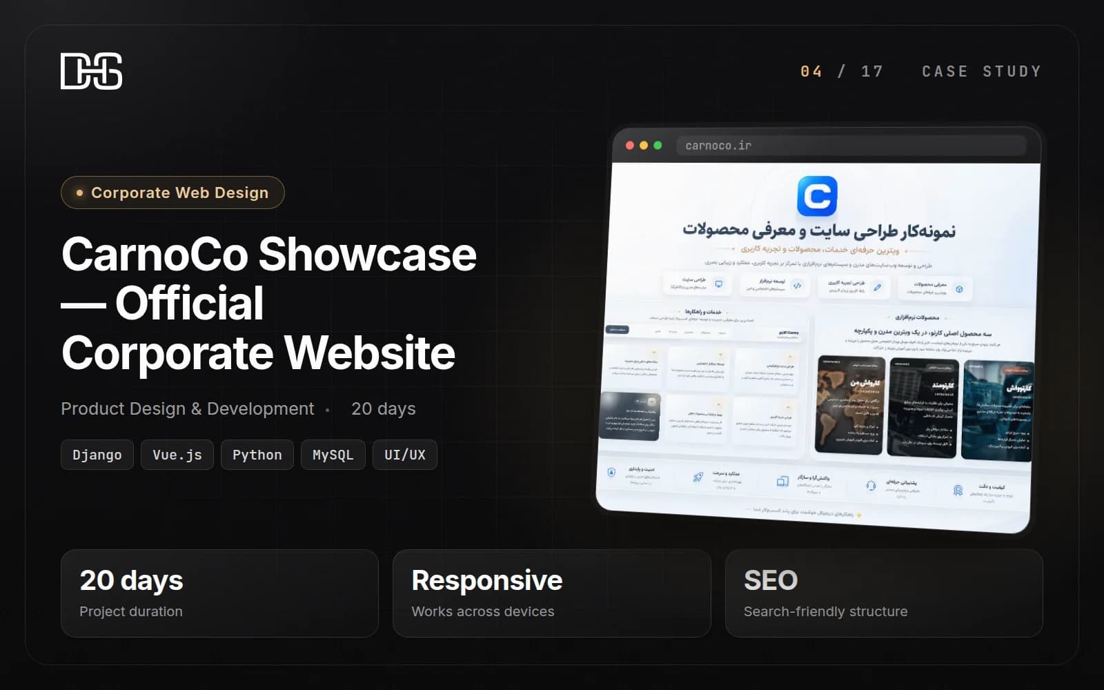 CarnoCo Showcase — Official Corporate Website